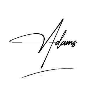 The best stylish Adams name signature simple easy in English