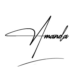 The best stylish Amanda name signature simple easy in English