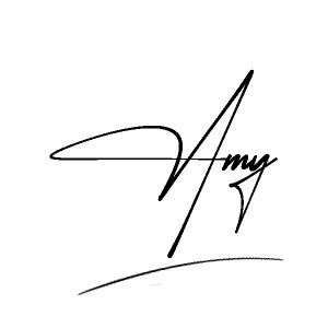 The best stylish Amy name signature simple easy in English
