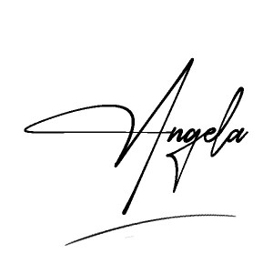 The best stylish Angela name signature simple easy in English