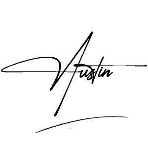 The best stylish Austin name signature simple easy in English