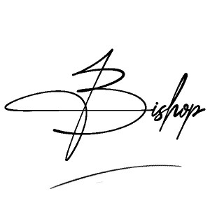 The best stylish Bishop name signature simple easy in English