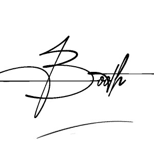 The best stylish Booth name signature simple easy in English
