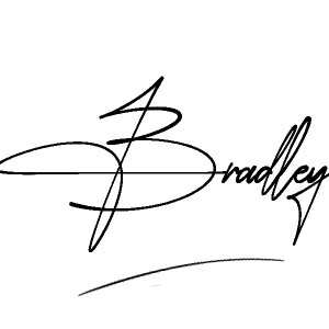 The best stylish Bradley name signature simple easy in English