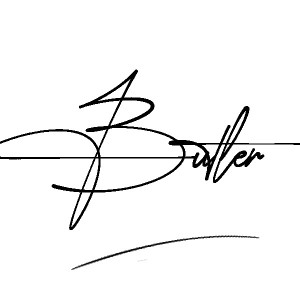 The best stylish Butler name signature simple easy in English