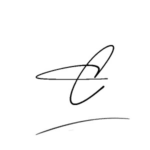 The best stylish C name signature simple easy in English