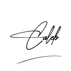 The best stylish Caleb name signature simple easy in English