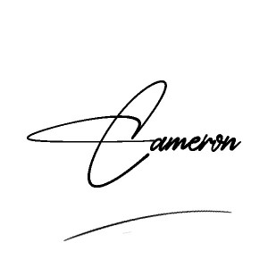 The best stylish Cameron name signature simple easy in English