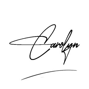 The best stylish Carolyn name signature simple easy in English