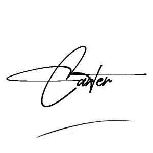 The best stylish Carter name signature simple easy in English