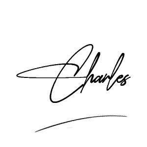 The best stylish Charles name signature simple easy in English