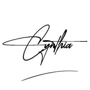 The best stylish Cynthia name signature simple easy in English
