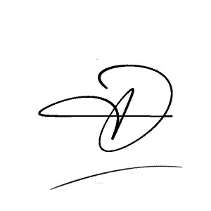 The best stylish D name signature simple easy in English