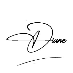 The best stylish Diane name signature simple easy in English