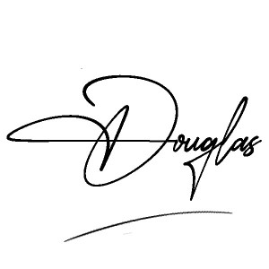 The best stylish Douglas name signature simple easy in English
