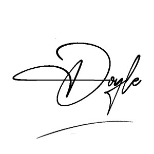 The best stylish Doyle name signature simple easy in English