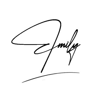 The best stylish Emily name signature simple easy in English