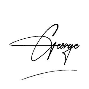 The best stylish George name signature simple easy in English