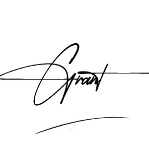 The best stylish Grant name signature simple easy in English
