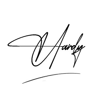 The best stylish Hardy name signature simple easy in English