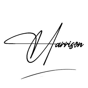 The best stylish Harrison name signature simple easy in English