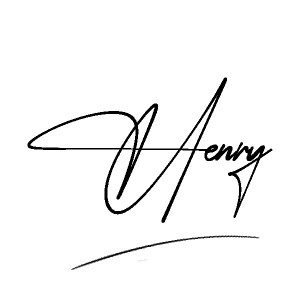 The best stylish Henry name signature simple easy in English