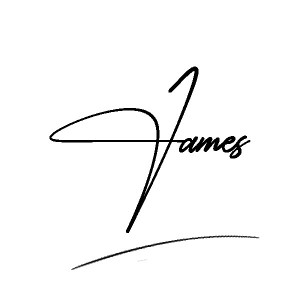 The best stylish James name signature simple easy in English