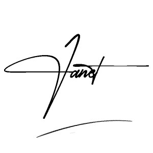 The best stylish Janet name signature simple easy in English