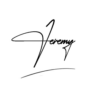 The best stylish Jeremy name signature simple easy in English