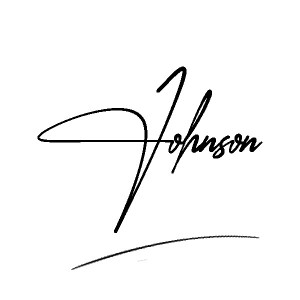 The best stylish Johnson name signature simple easy in English