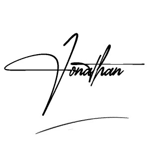 The best stylish Jonathan name signature simple easy in English