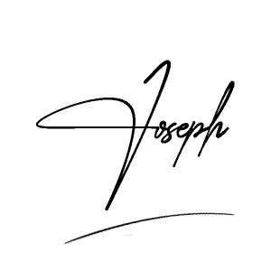 The best stylish Joseph name signature simple easy in English