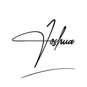 The best stylish Joshua name signature simple easy in English