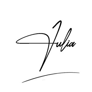 The best stylish Julia name signature simple easy in English