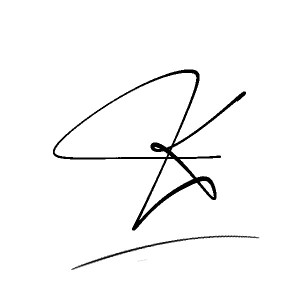 The best stylish K name signature simple easy in English