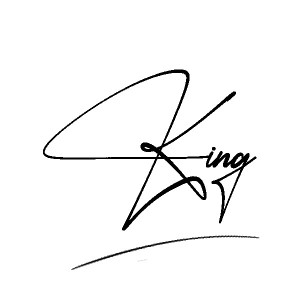 The best stylish King name signature simple easy in English