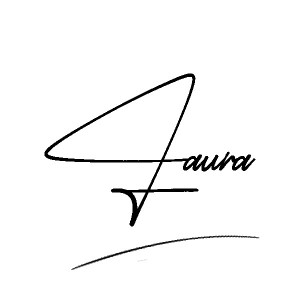 The best stylish Laura name signature simple easy in English