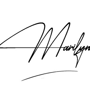 The best stylish Marilyn name signature simple easy in English
