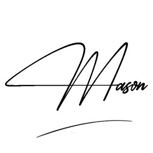 The best stylish Mason name signature simple easy in English