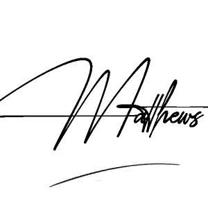 The best stylish Matthews name signature simple easy in English