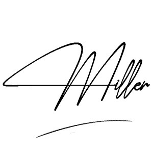 The best stylish Miller name signature simple easy in English
