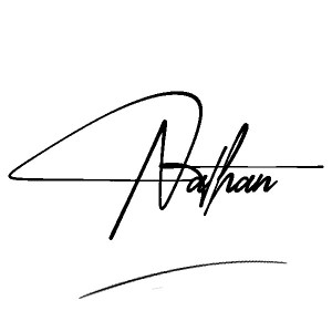 The best stylish Nathan name signature simple easy in English