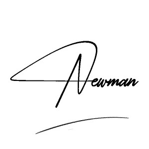 The best stylish Newman name signature simple easy in English