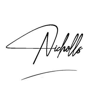 The best stylish Nicholls name signature simple easy in English
