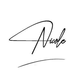 The best stylish Nicole name signature simple easy in English