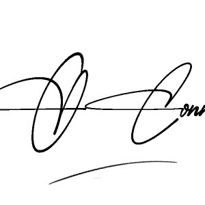 The best stylish OConnor name signature simple easy in English