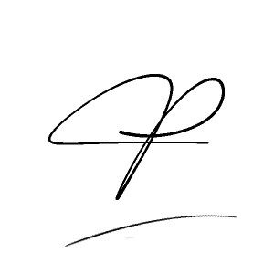 The best stylish P name signature simple easy in English