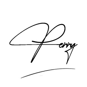 The best stylish Perry name signature simple easy in English