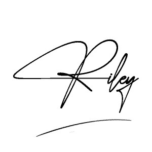 The best stylish Riley name signature simple easy in English