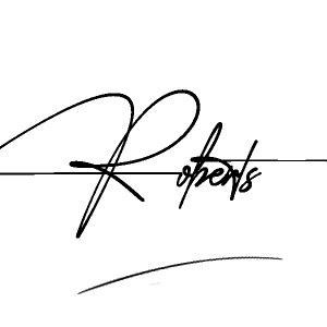The best stylish Roberts name signature simple easy in English